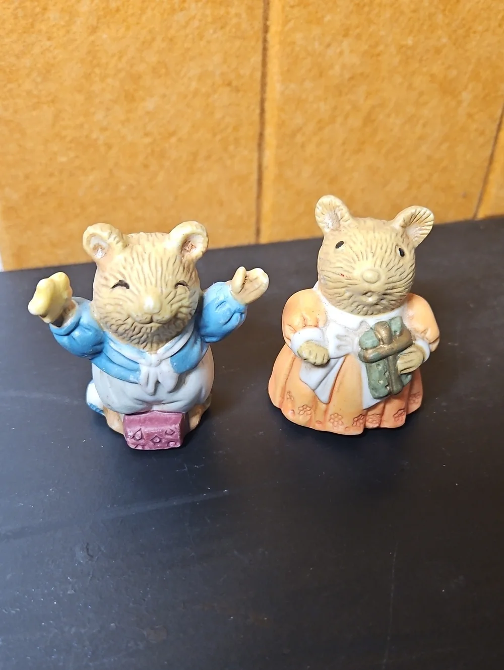 Mr. & Mrs. Christmas Mice Vintage & A Pig